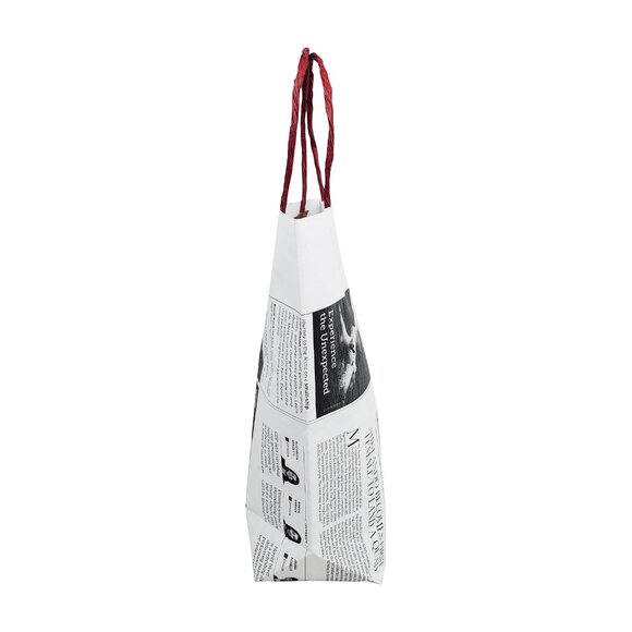 Greenii Small Handmade Newsprint Paper Bags Recyclable Paper Grocery Bags - Picture 3 of 4